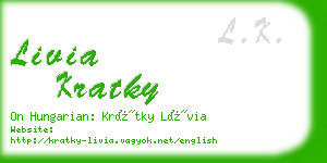 livia kratky business card